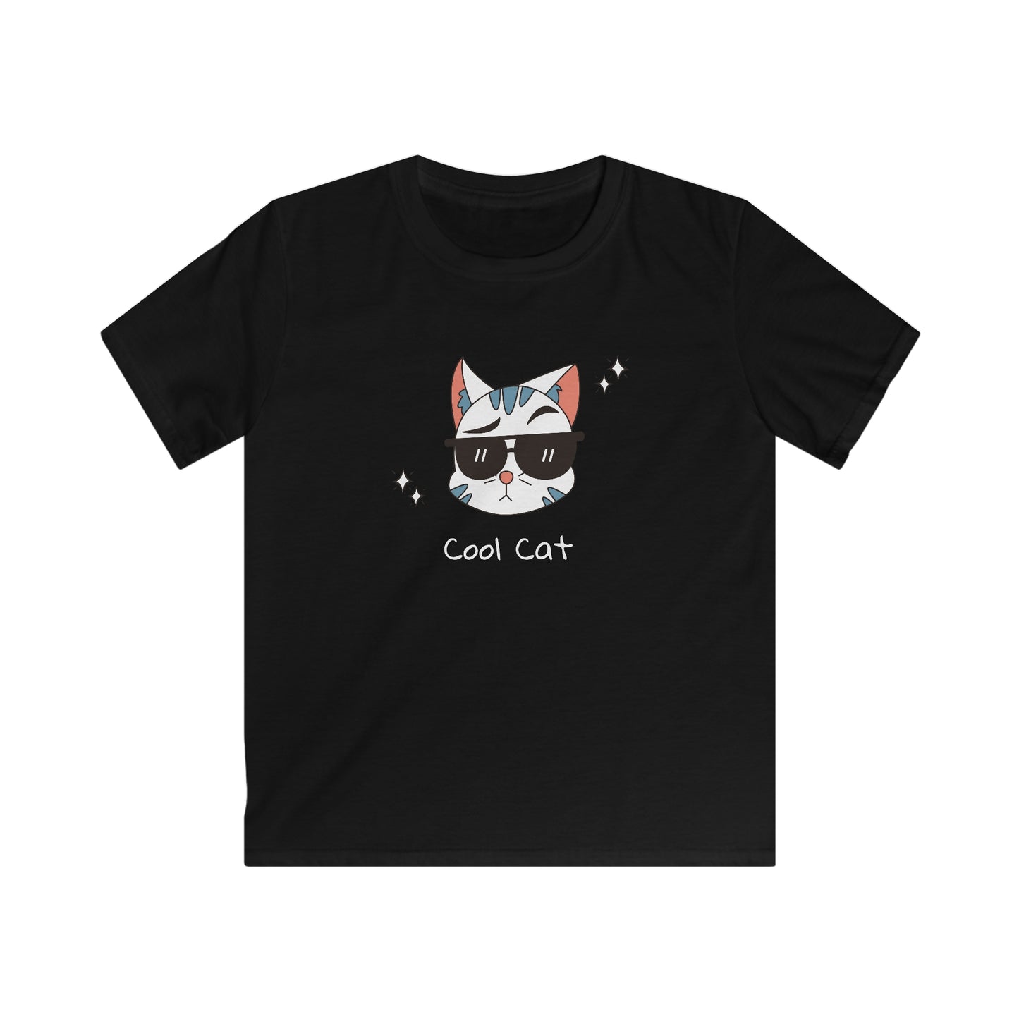 Coco The Coolest Cat I Know. Kids Softstyle Tee