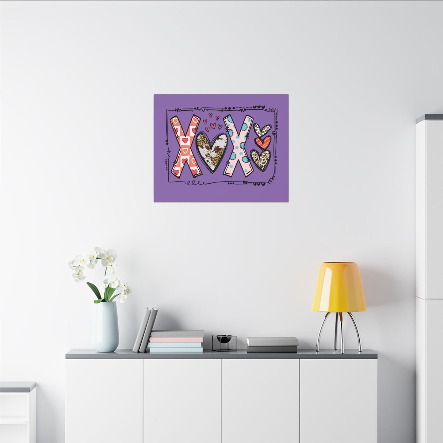 Sign of Love. XOXO. Canvas Gallery Wraps