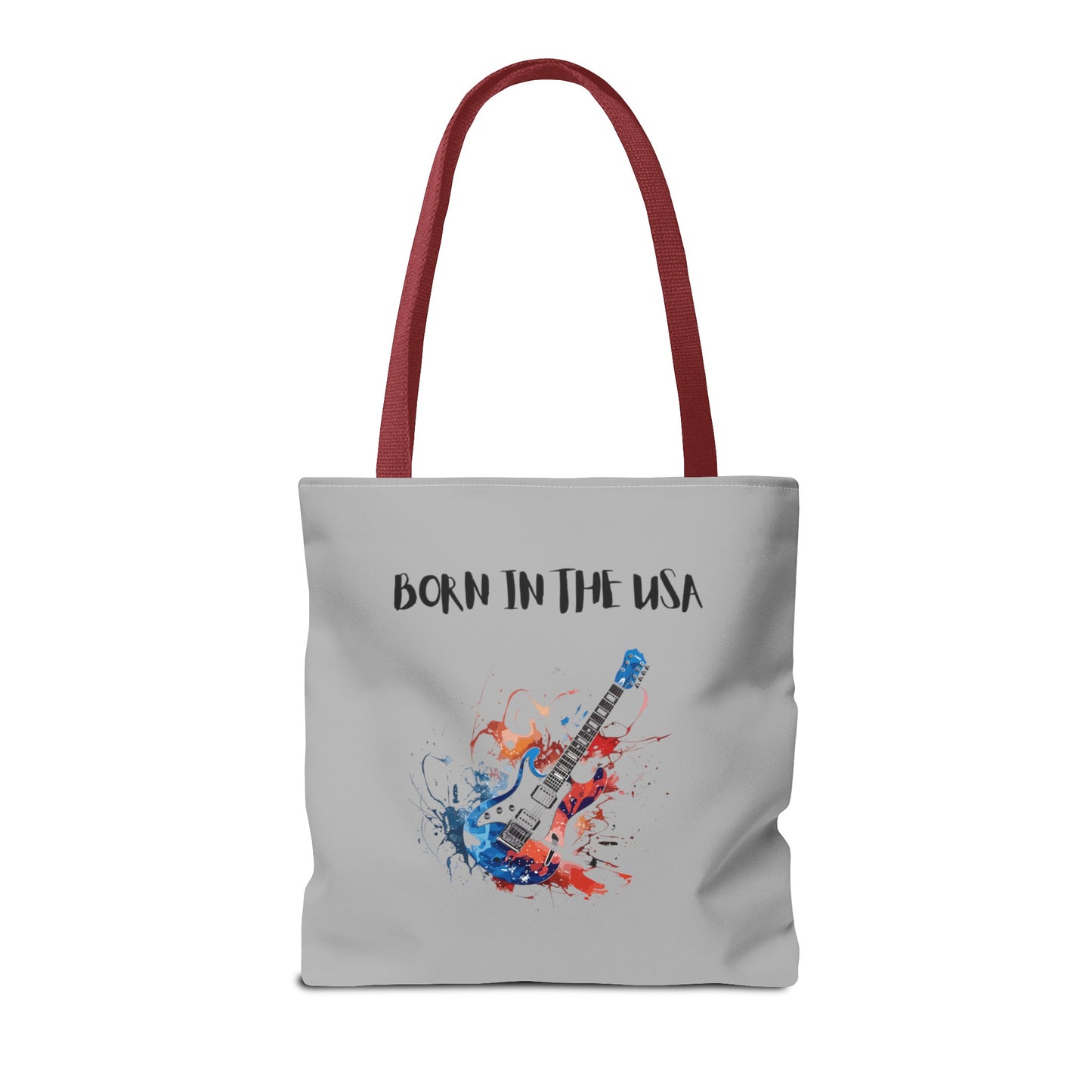 Born In The USA Guitar. Gray Tote Bag