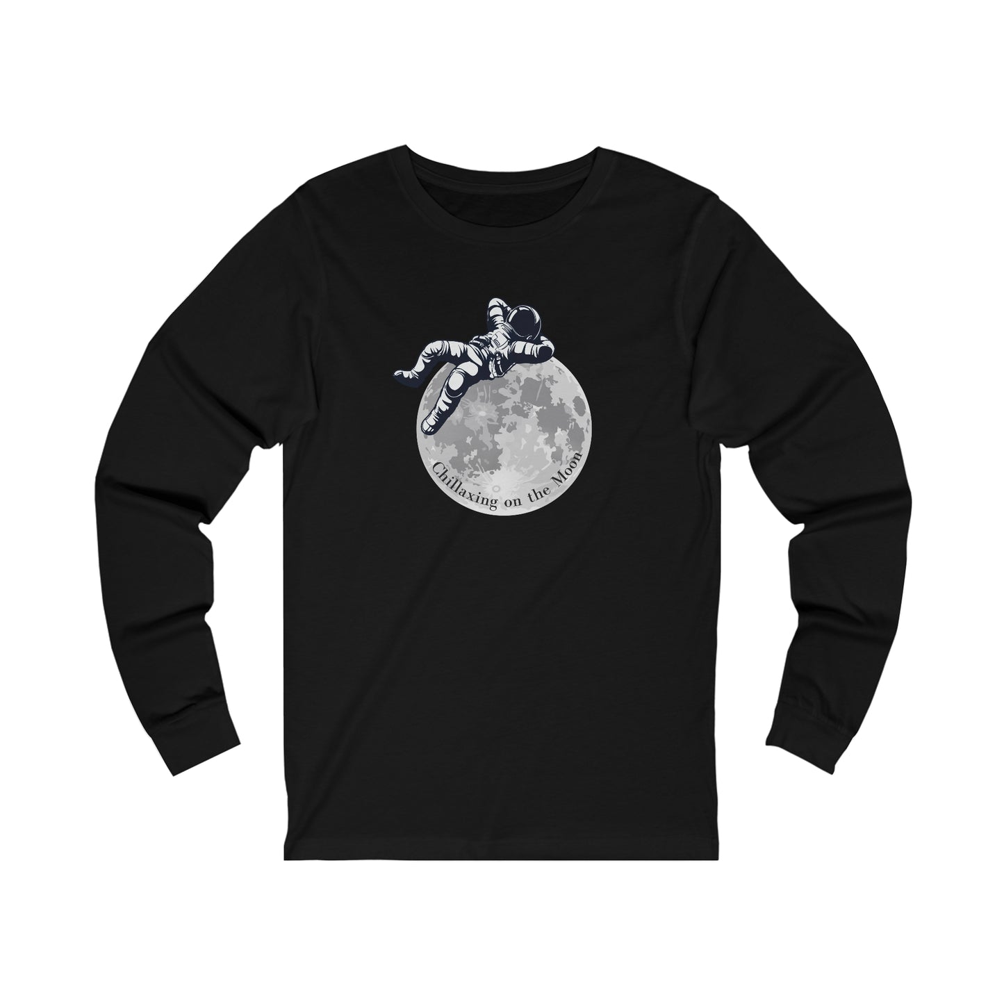 Chillaxing on The Moon.   Unisex Jersey Long Sleeve Tee