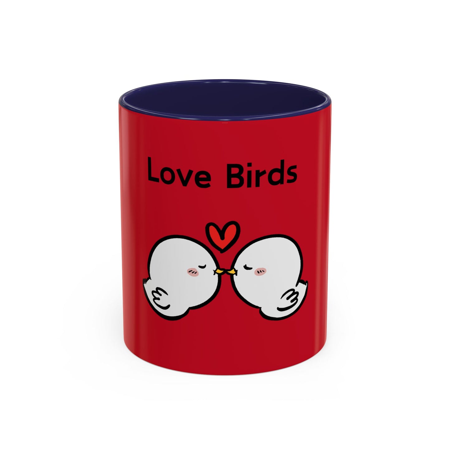 Love Birds Cute Design. Cartoon Mug, 11oz