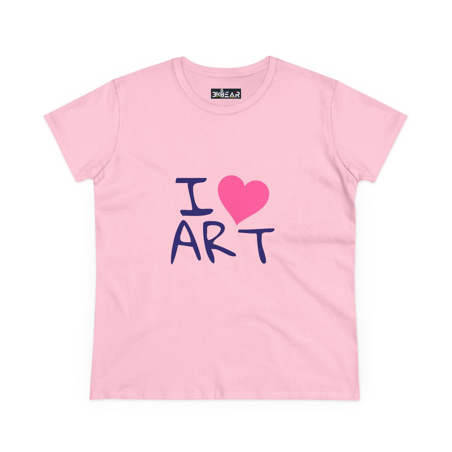 I Love Art. Women's Midweight Cotton Tee