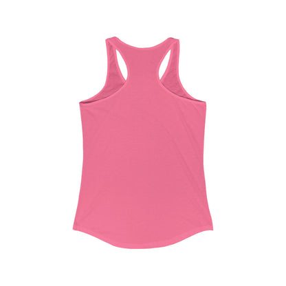 Solid Hot Pink. Women's Ideal Racerback Tank