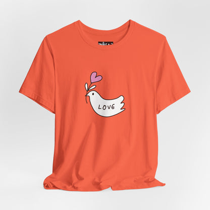 Love. Dove. Unisex Jersey Short Sleeve Tee
