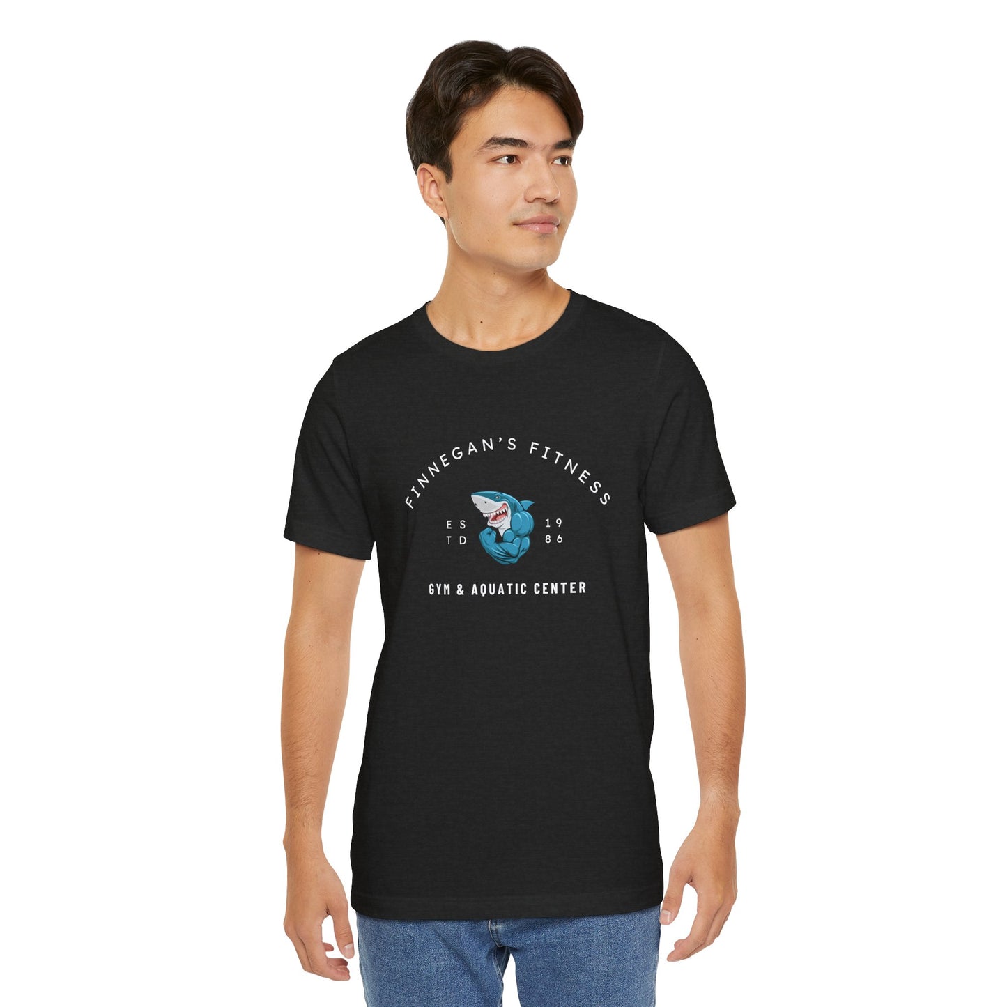 Finnegan's Fitness. Gym and Aquatic Center.  Unisex Jersey Short Sleeve Tee