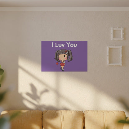 I Luv You. Canvas Gallery Wraps