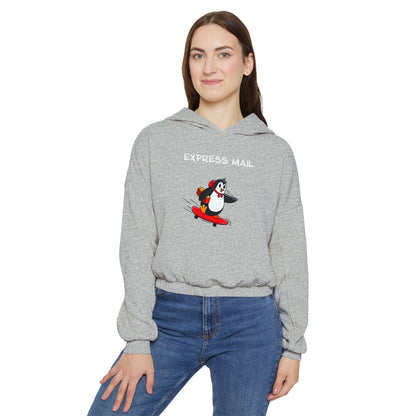 Express Mail.  Women's Cinched Bottom Hoodie