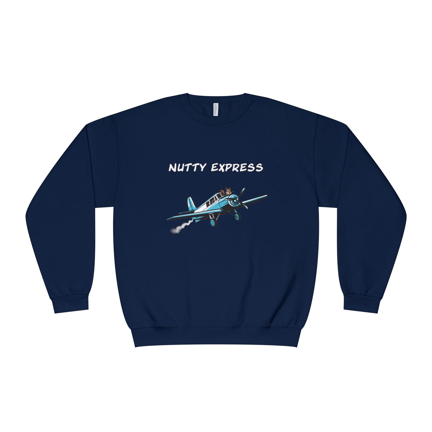 Nutty's Express Delivery. Always On-Time. Unisex NuBlend® Crewneck Sweatshirt