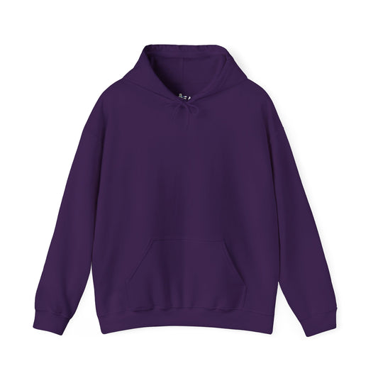 Solid Purple. Unisex Hooded Sweatshirt.