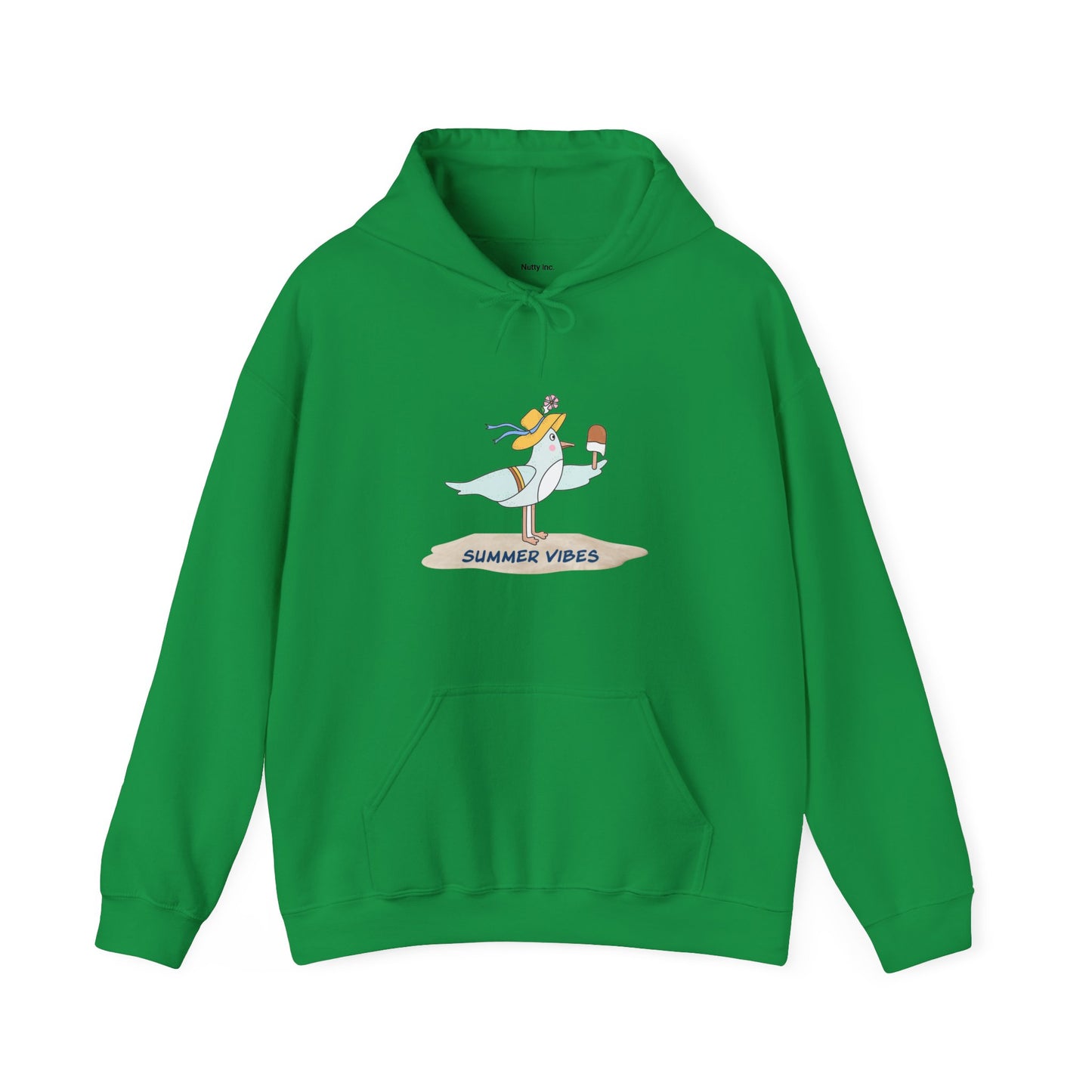 Regal Seagull Summer Vibes. Unisex Hooded Sweatshirt.