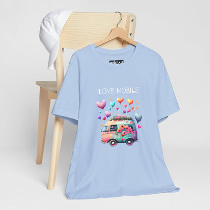 Love Mobile.  Unisex Short Sleeve Tee