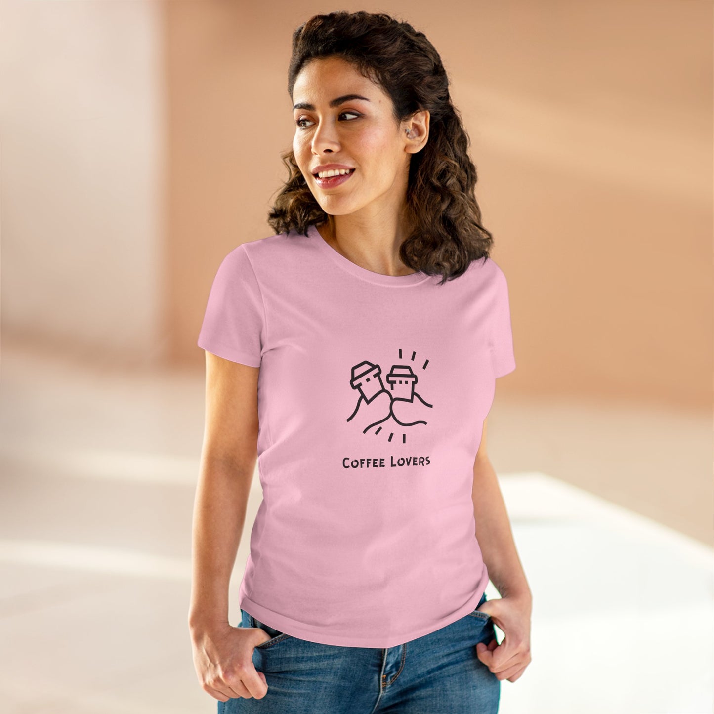 Coffee Lover. Women's Midweight Cotton Tee