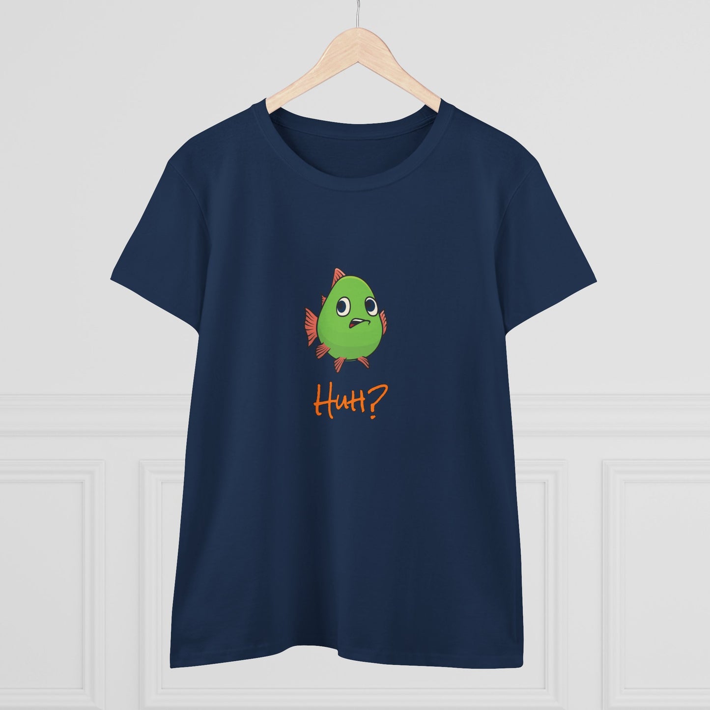 Fish In Total Disbelief. Women's Midweight Cotton Tee