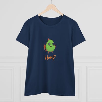 Fish In Total Disbelief. Women's Midweight Cotton Tee