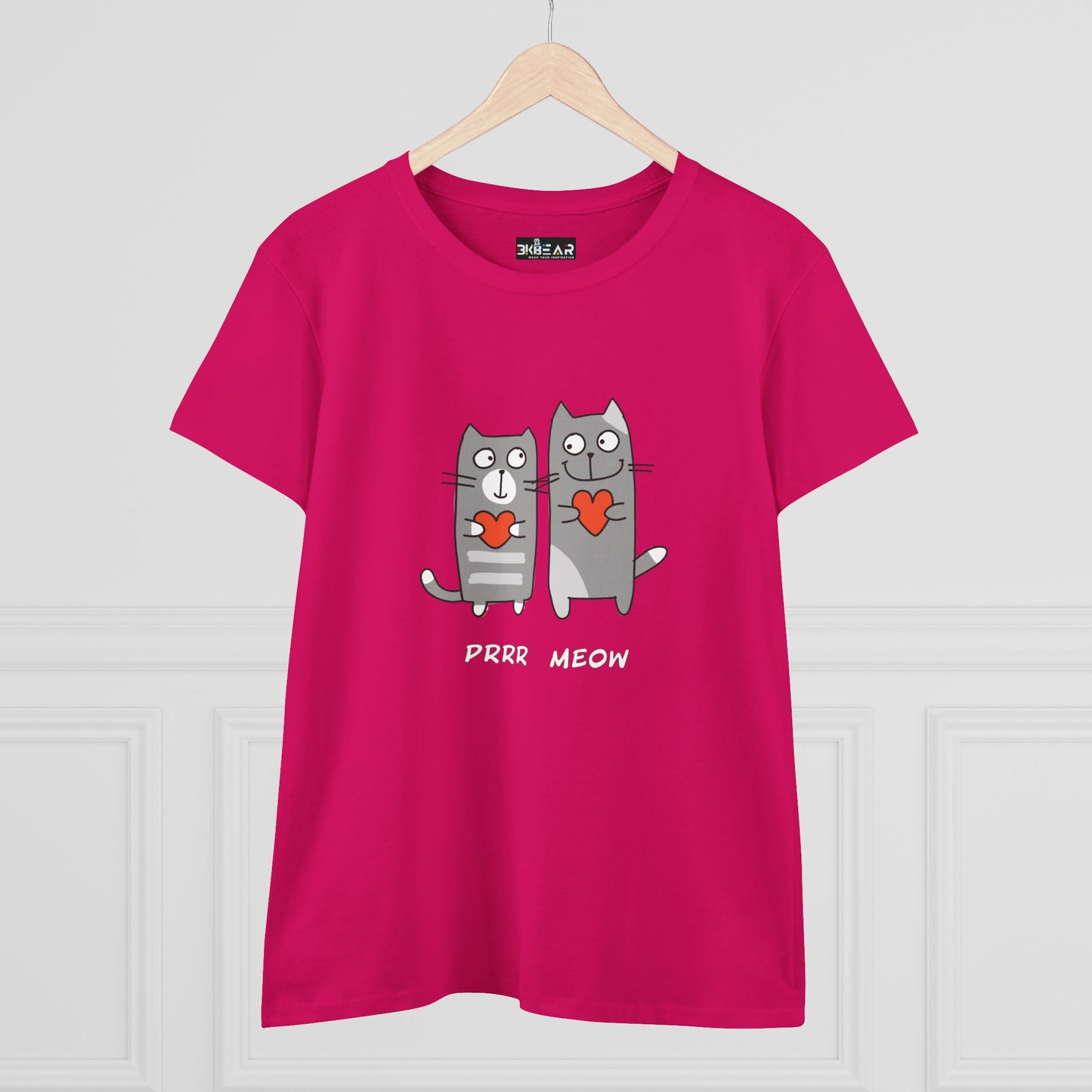 Happy Cat's. Prrr Meow. Women's Midweight Cotton Tee
