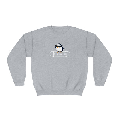 Adélie The Flippin Penguin. Unisex NuBlend® Crewneck Sweatshirt