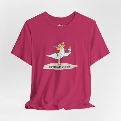 Regal Seagull Summer Vibes. Unisex Jersey Short Sleeve Tee
