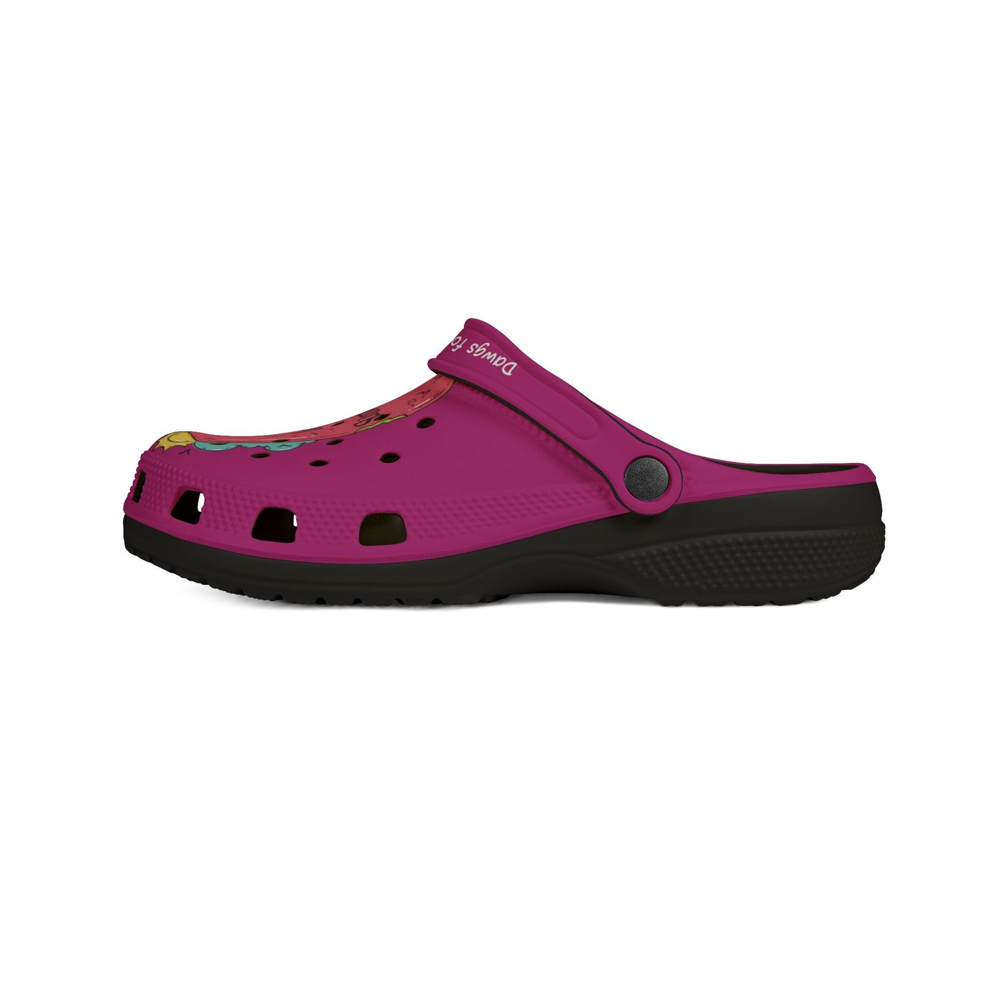 Summer Fun-Pink Rubber Clog - Fun Summer Vibe.