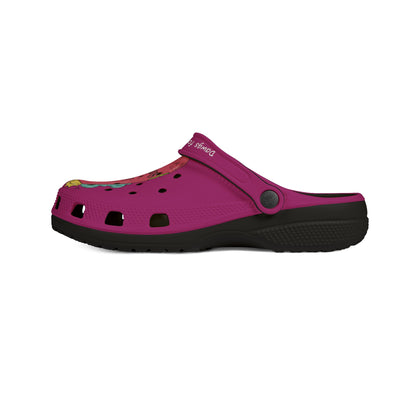 Summer Fun-Pink Rubber Clog - Fun Summer Vibe.