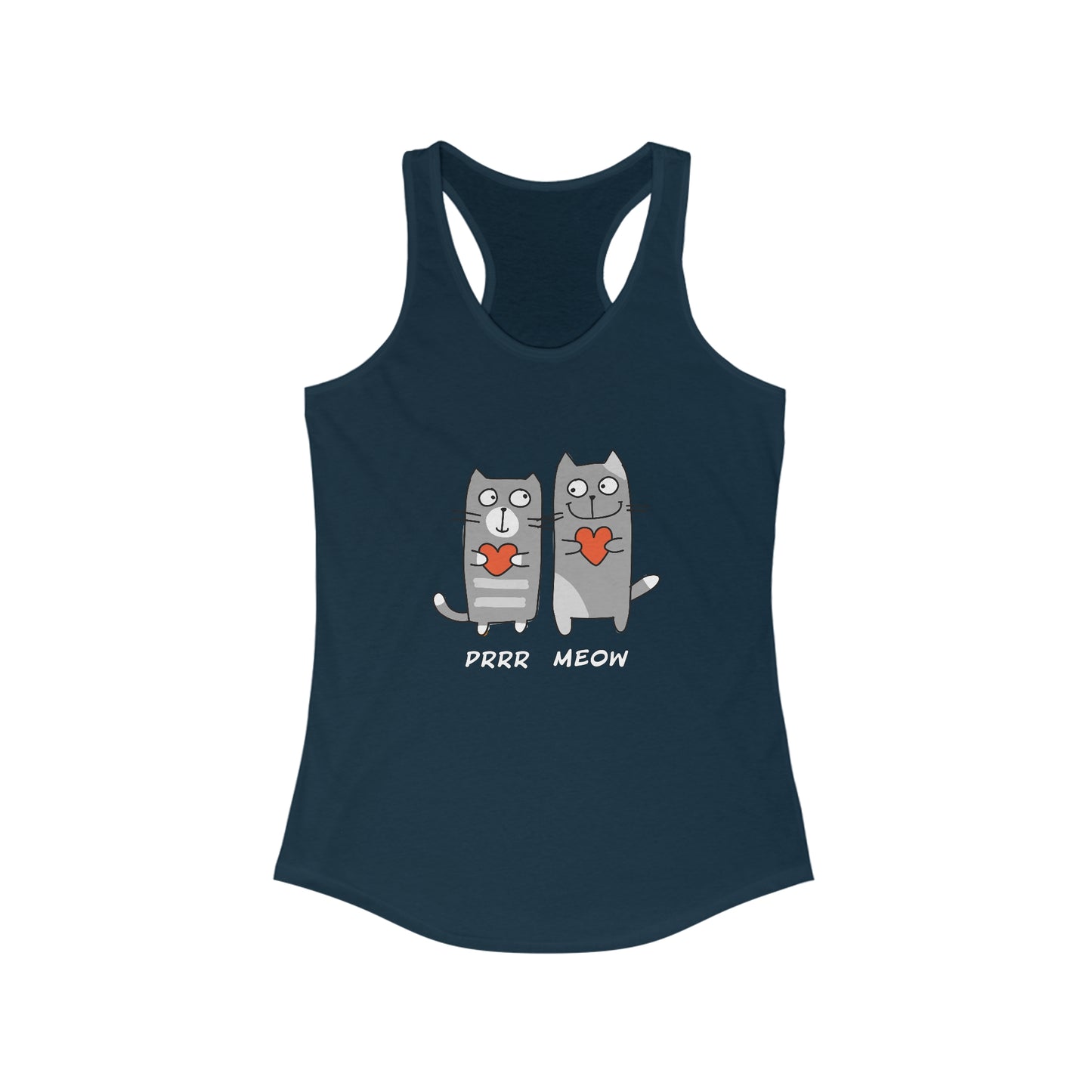 Happy Cat's. Prrr Meow. Women's Ideal Racerback Tank