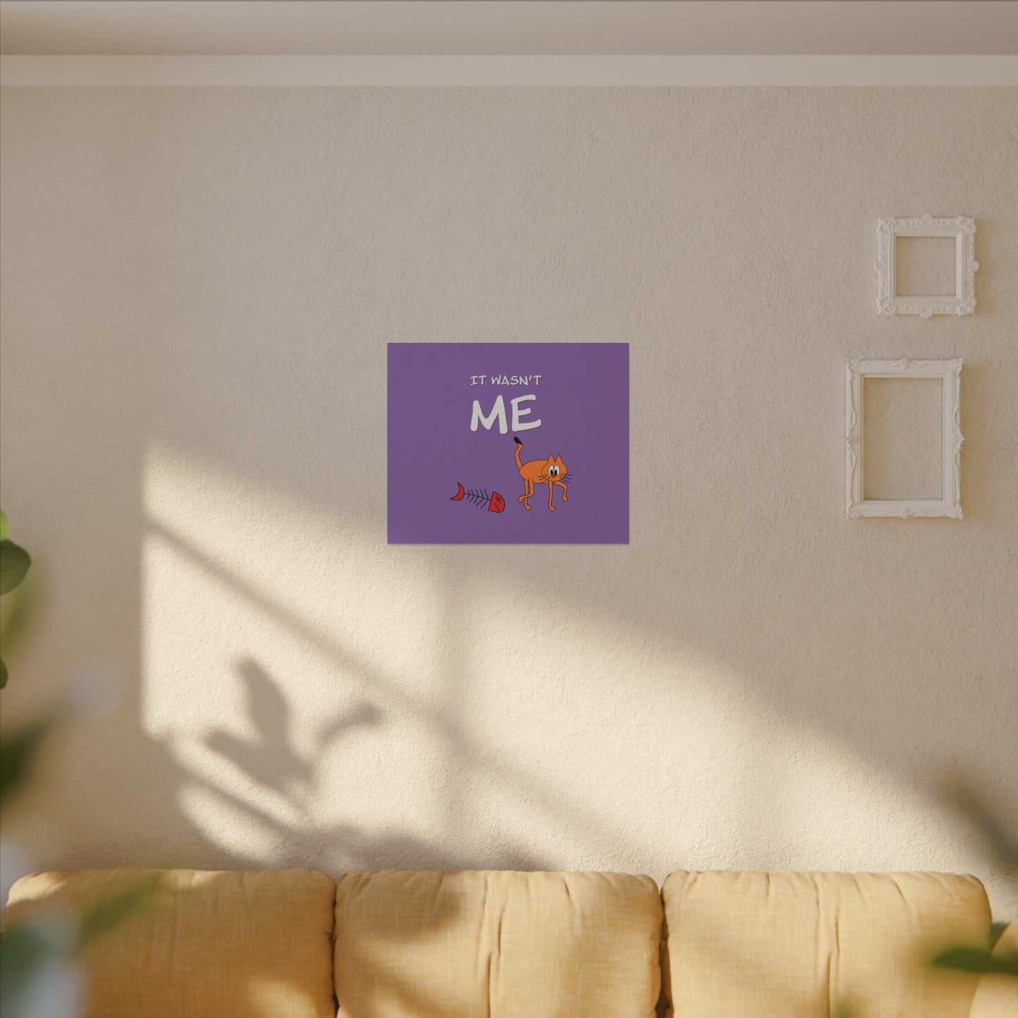 Canvas Print - Funny Cat Leo Saying 'It Wasn't Me'
