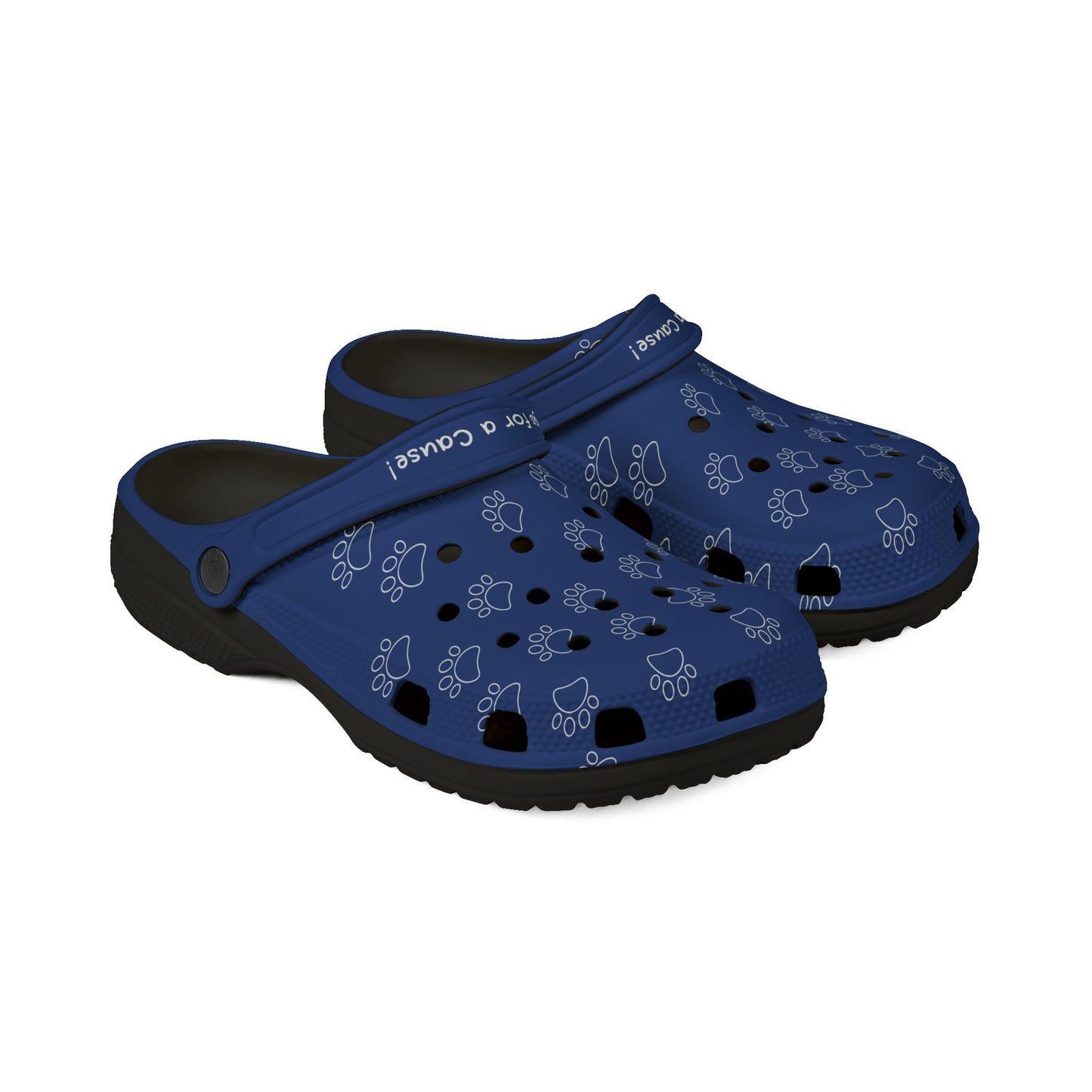 Blue Paw Print Clogs For Men - Dawgs For A Cause