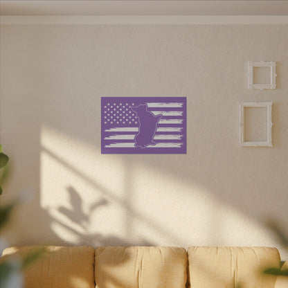 Charlie The American Flag Dog. Canvas Gallery Wraps