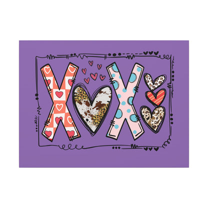 Sign of Love. XOXO. Canvas Gallery Wraps