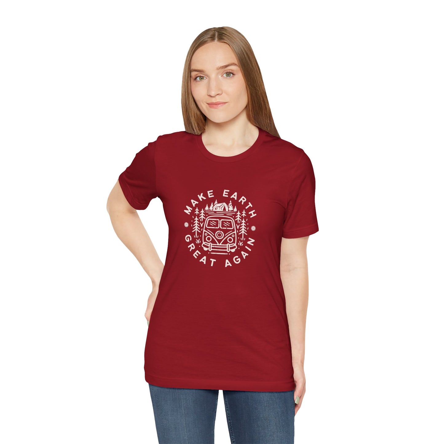 Make Earth Great Again. Relaxed mind. Unisex Jersey Short Sleeve Tee