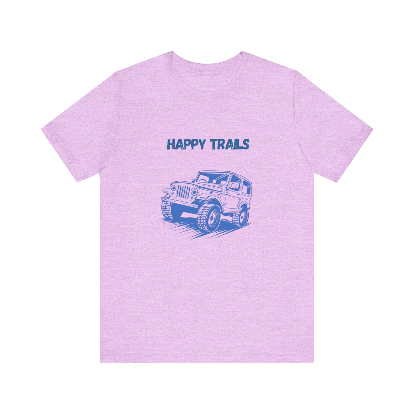 Exploring Happy Trails In a Jeep.  Unisex Short Sleeve Tee