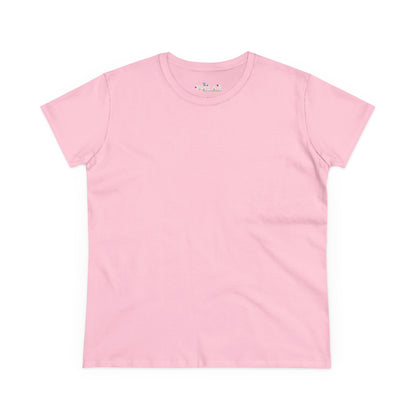 Solid Azalea. Women's Midweight Cotton Tee