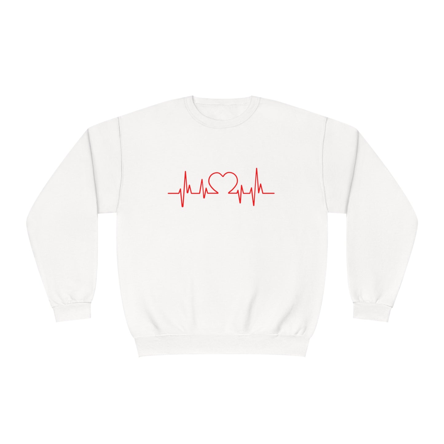 I Love You Heart Beat. Unisex NuBlend® Crewneck Sweatshirt