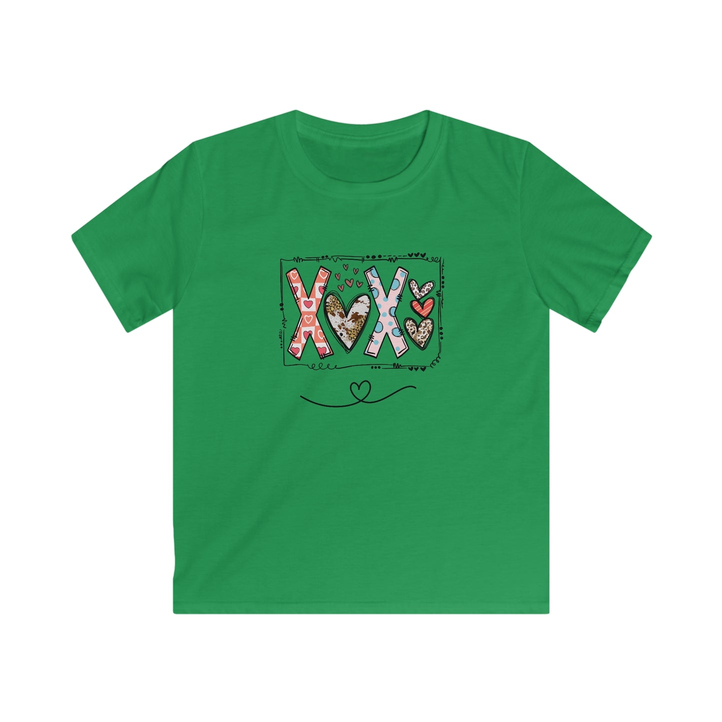 Sign of Love. XOXO. Kids Softstyle Tee