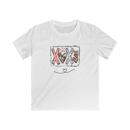Sign of Love. XOXO. Kids Softstyle Tee