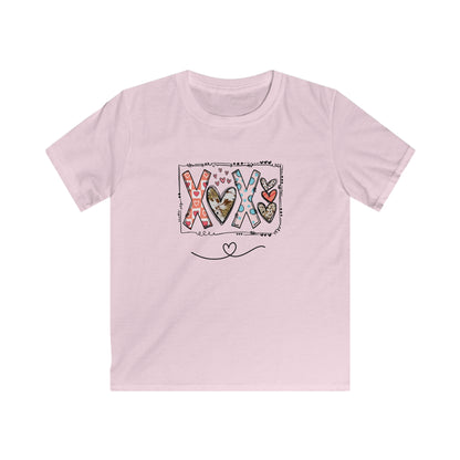 Sign of Love. XOXO. Kids Softstyle Tee