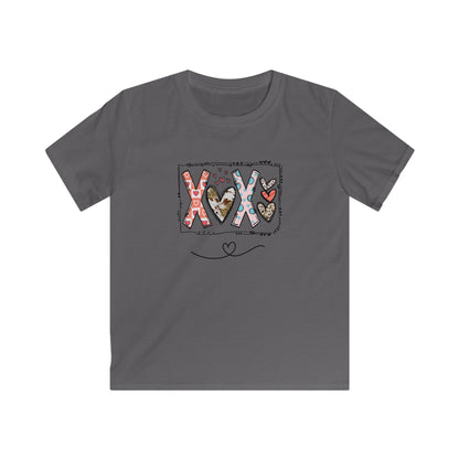 Sign of Love. XOXO. Kids Softstyle Tee