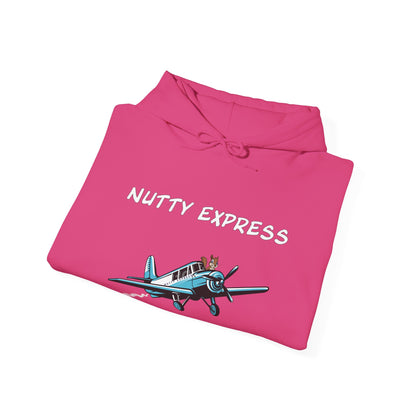 Nutty's Express Delivery. Always On-Time. Unisex Hooded Sweatshirt.