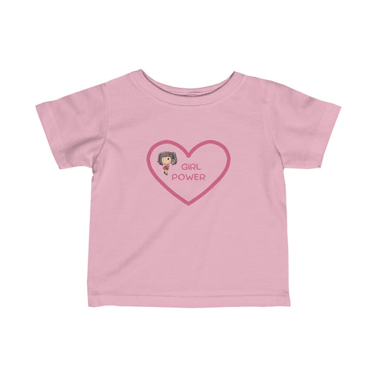 Girl Power. Infant Fine Jersey Tee