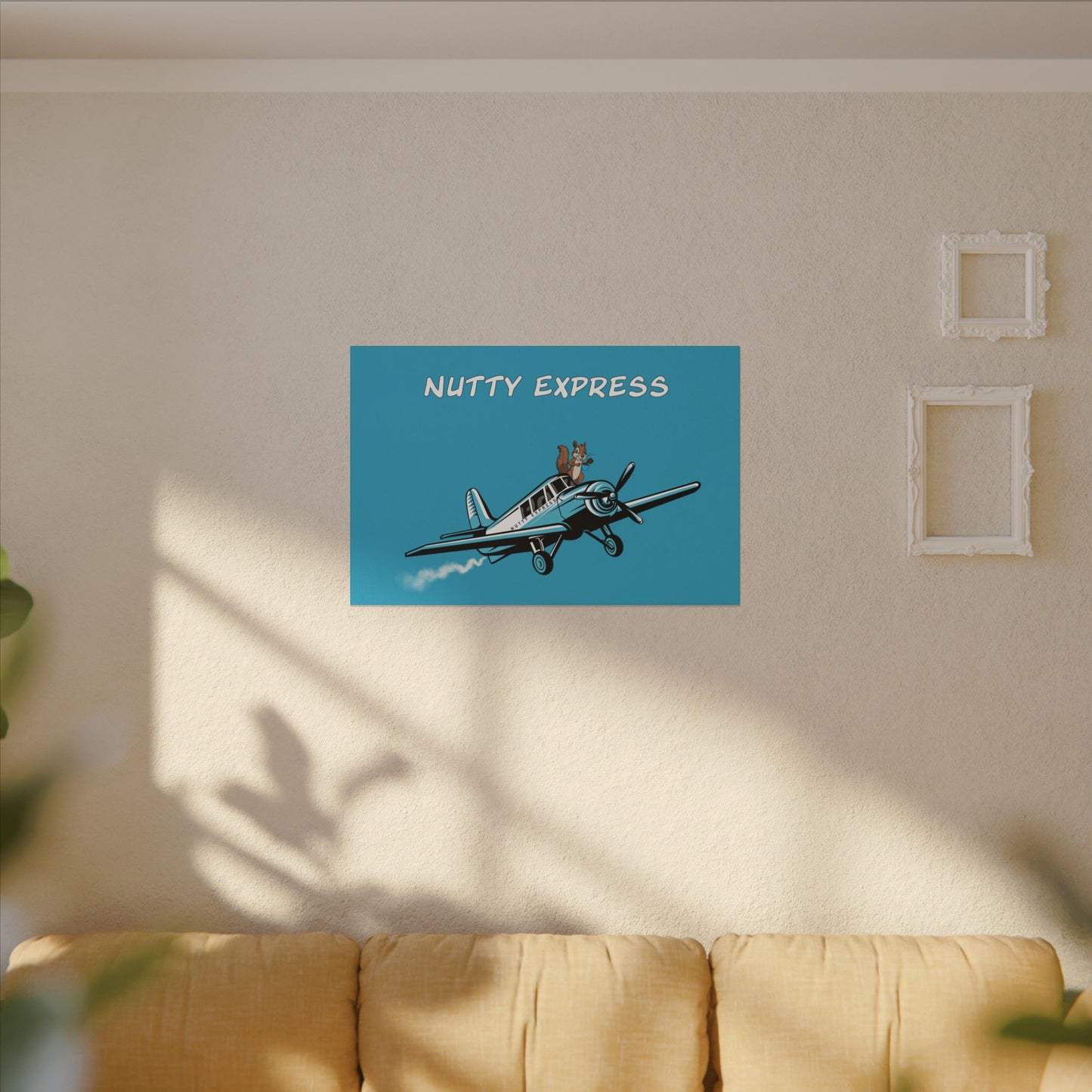 Nutty's Express Delivery. Always On-Time. Canvas Gallery Wraps