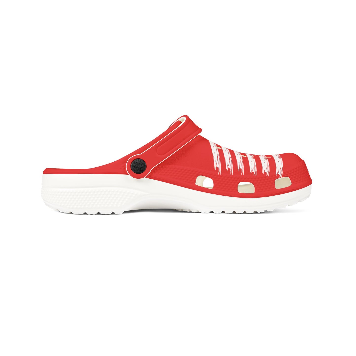 American Flag Dog Rubber Clogs For Women-Red