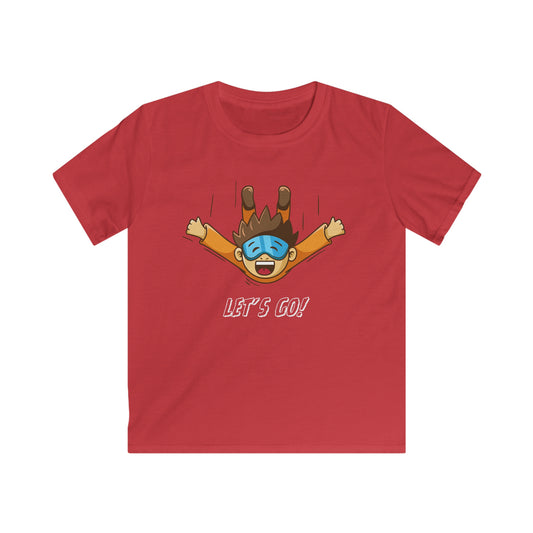 Let's Go Sky Diving. Kids Softstyle Tee