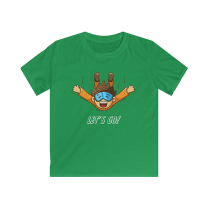 Let's Go Sky Diving. Kids Softstyle Tee