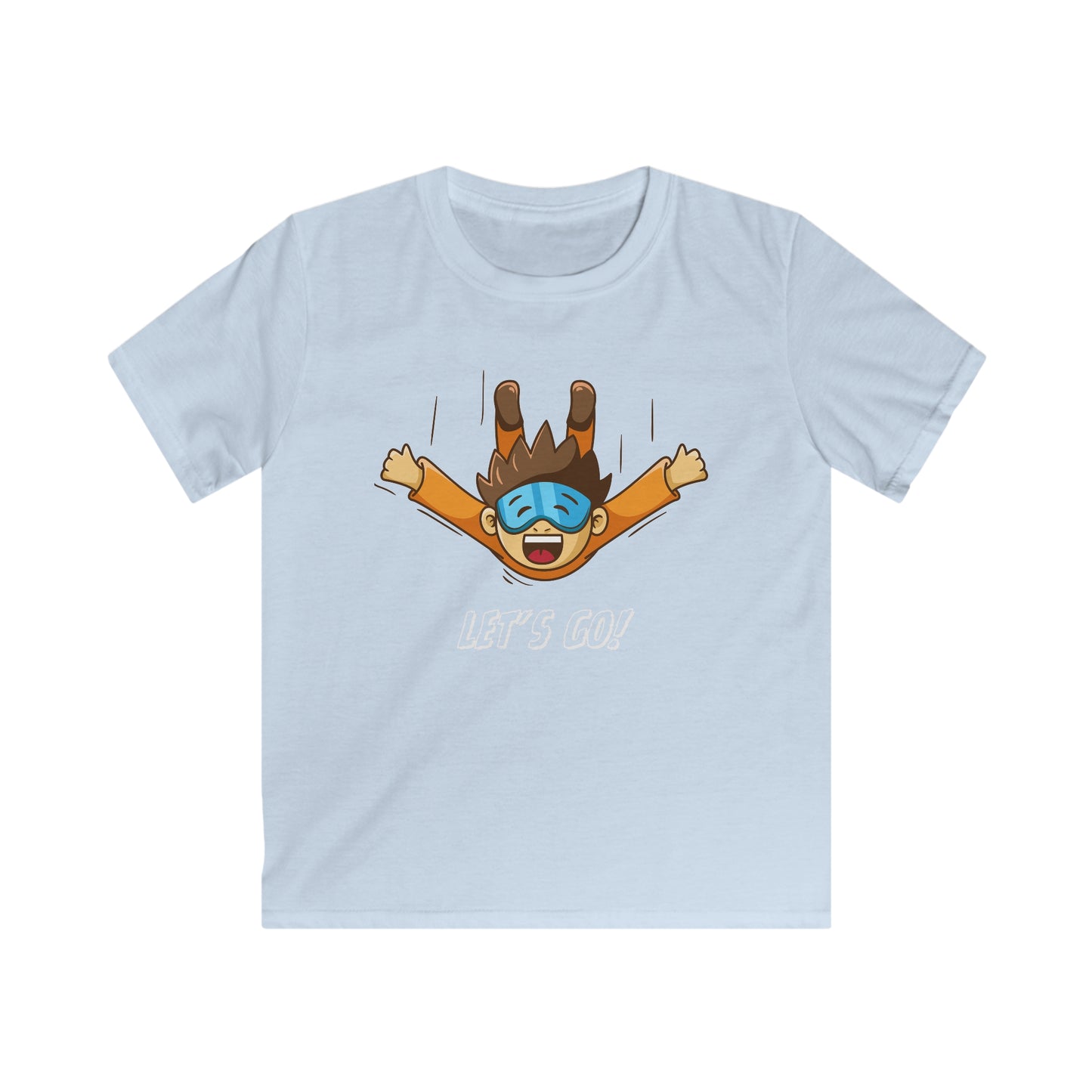 Let's Go Sky Diving. Kids Softstyle Tee