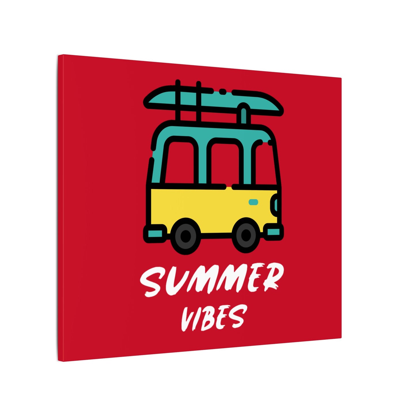 Summer Vibes Canoe on Van. Canvas Gallery Wraps
