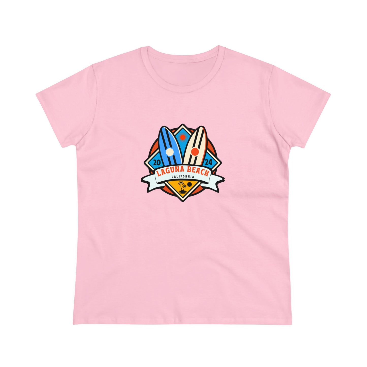 Laguna Beach 2024. Women's Midweight Cotton Tee