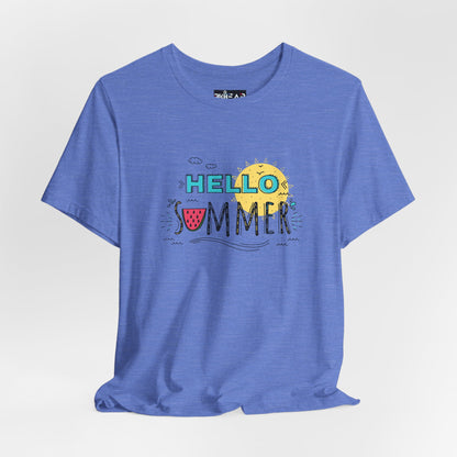 Hello Summer. Unisex Jersey Short Sleeve Tee