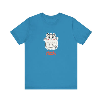 Loki The Cat. Meow. Unisex Jersey Short Sleeve Tee