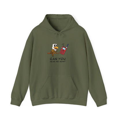 Owl Graphic Sweatshirt – Can You Hear Me Now? Bird on a Mission