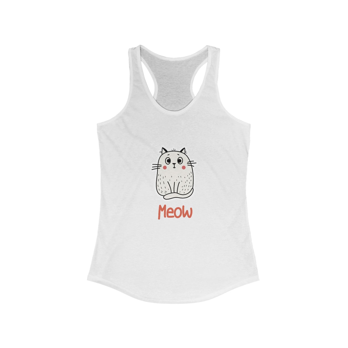 Loki The Cat. Meow. Women's Ideal Racerback Tank