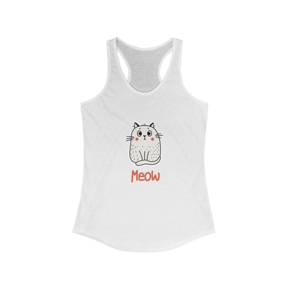 Loki The Cat. Meow. Women's Ideal Racerback Tank